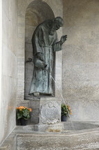 statue at a church in Altoetting Bavaria Germany