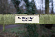 no overnight parking sign 