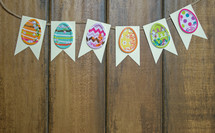 Easter egg banner 