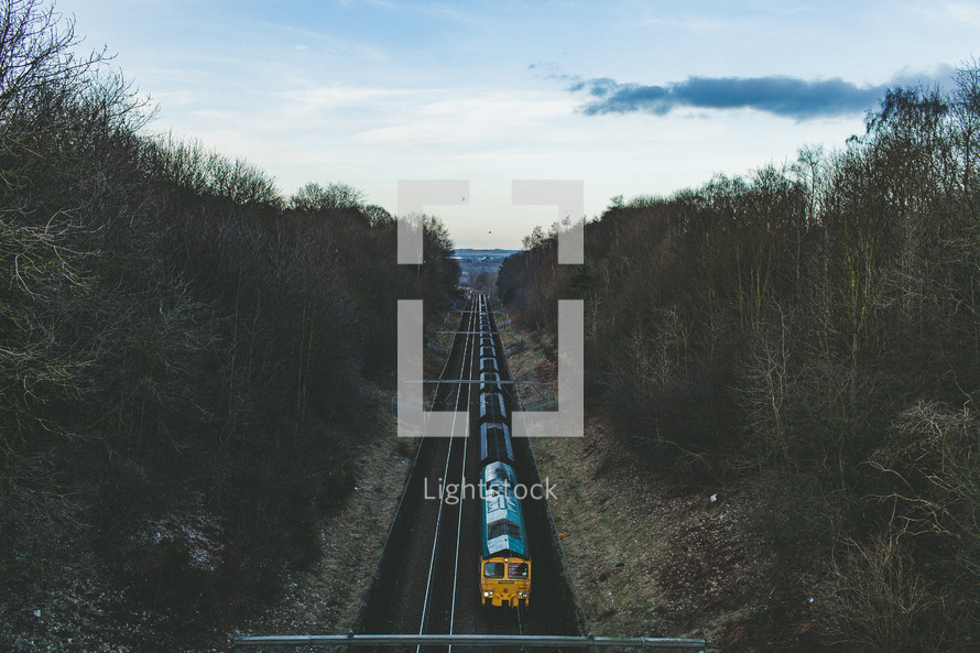train on tracks 