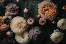 Moody florals in pastel colors for spring or mothers day