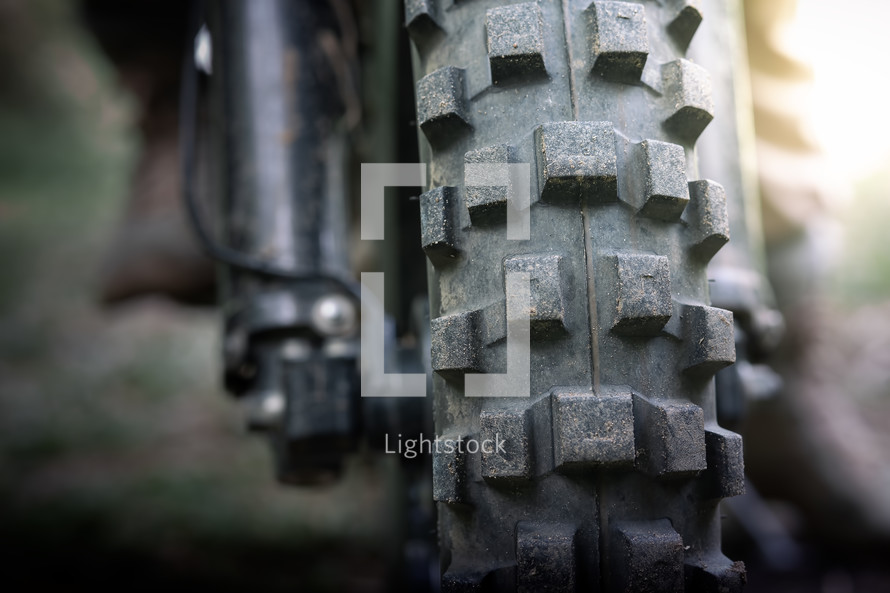 tires on a motorbike 