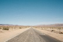 Road in the desert.