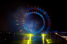 lights London Eye, 