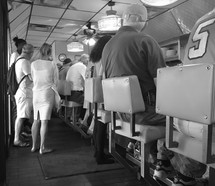 people sitting in a diner 