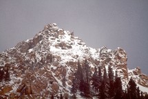 jagged mountain peak