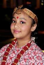child in traditional clothing 