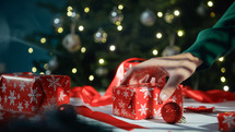 Christmas Gift box under the Christmas tree