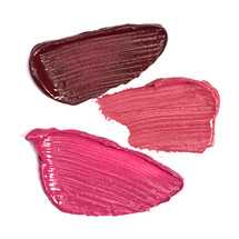 Lipstick and Lip Gloss Swatch Isolated on a White Background
