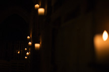 candlight in darkness