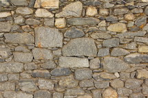 ancient stacked stone wall