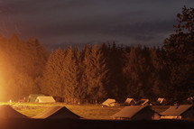 tents in a camp ground 