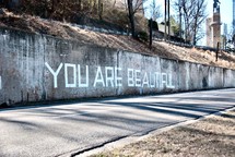 You are beautiful on a wall 