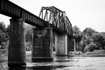 train bridge over a river 