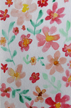 floral watercolor pattern 