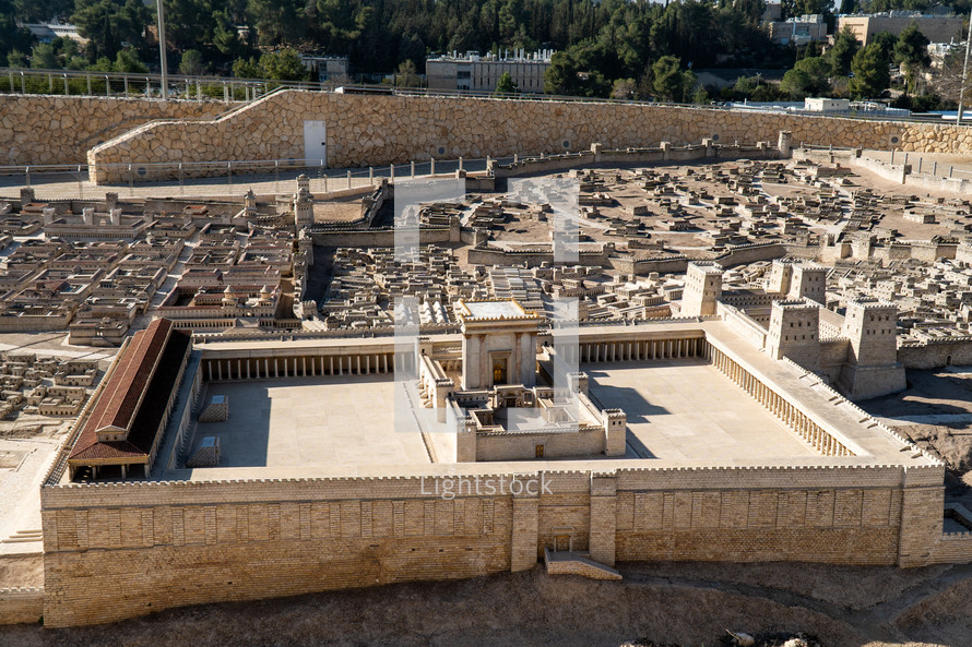 Second Temple Replica at the The Israel Museum in Jerusalem