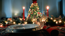 Home Table for Christmas dinner