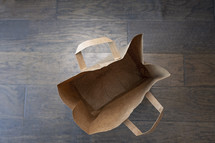 empty brown paper bag 