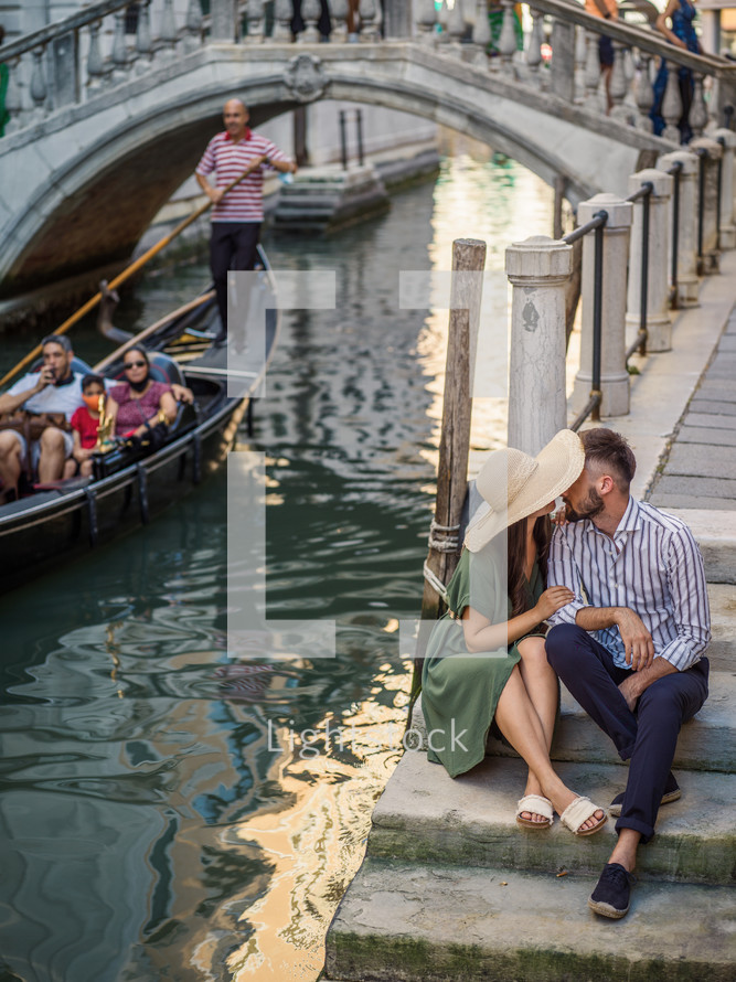 a couple in Venice 