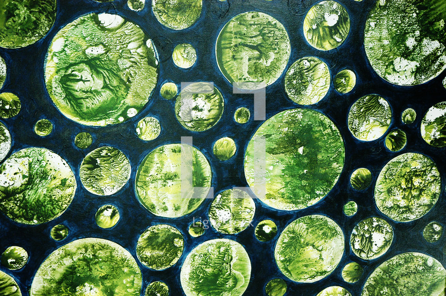 blue, green, circles, abstract, navy, background, tiles, art