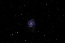 A deep space galaxy that resembles a pinwheel