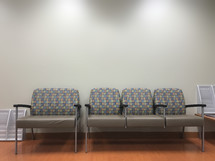 empty seats in a waiting room 