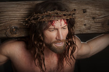 Jesus on the cross. 
