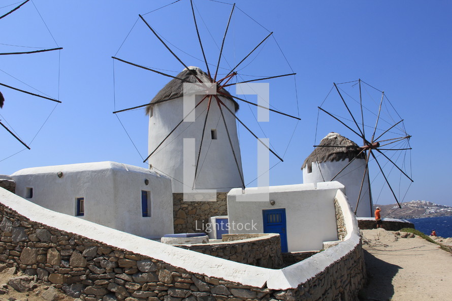 Greek wind mill used for grinding wheat