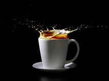Splash in a cup of coffee.