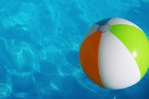 beach ball in a pool 