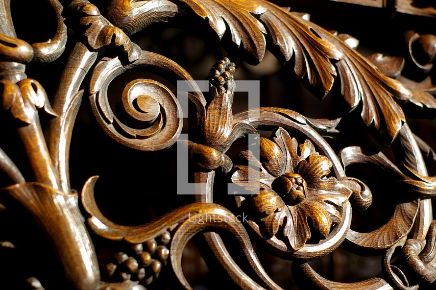 ornate wood carvings 