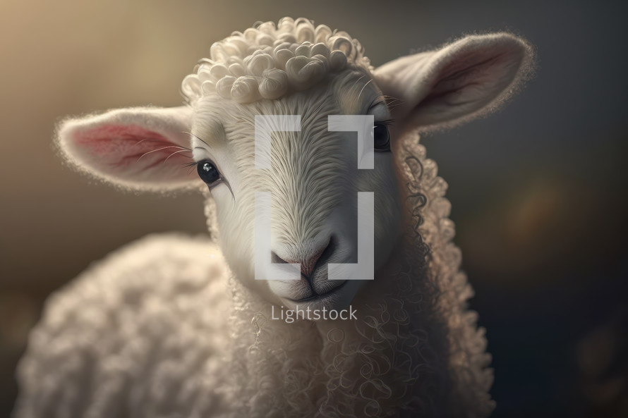 An innocent lamb