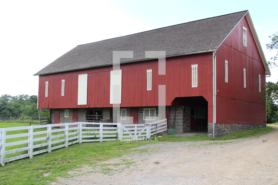 Old barn at a farm
