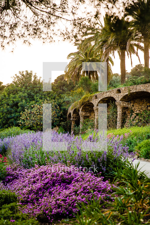 flower garden in Spain 
