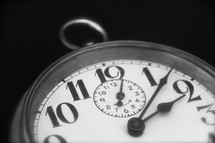 Vintage alarm clock face time 2:00