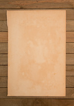 vintage paper on wood boards 
