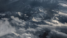 Mountain range in the alps