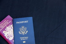 US and British passports.