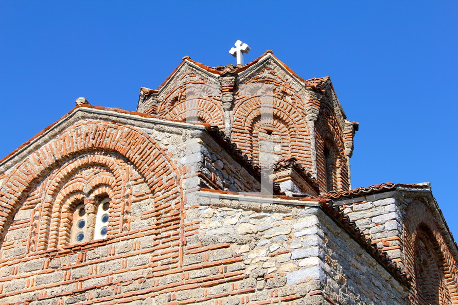 brick exterior of a cathedral 