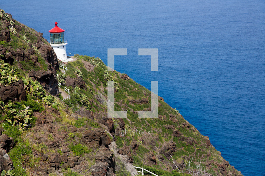 lighthouse on a cliff 