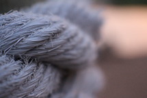 Close-up view of a rope.