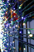 glowing string of lights 