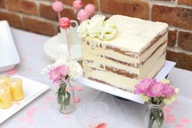 cake on a cake stand 