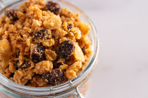 Grain Free Granola made of Coconut and Dried Fruit Perfect for a Paleo Diet
