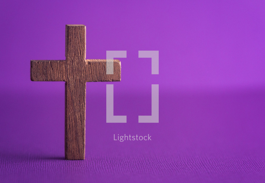 cross on purple 