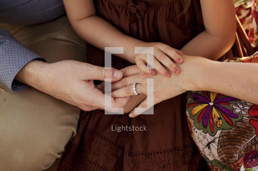 family hands 