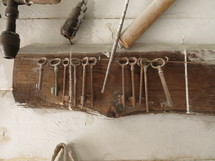 old skeleton keys. 