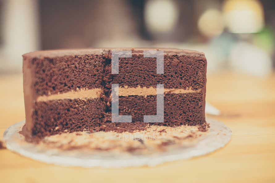 chocolate cake for dessert 