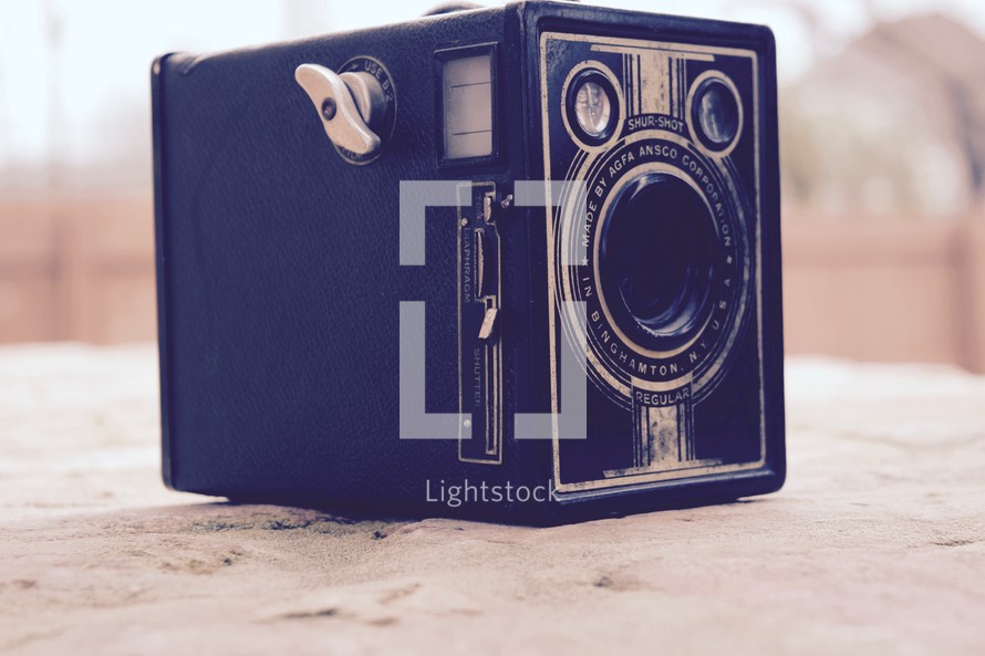 a vintage box camera by Agfa-Ansco 