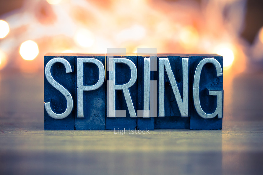 word spring sign